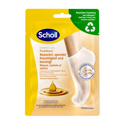 Scholl PediMask Triple Oil Foot Mask ( 1 pár ) - Maska na chodidla