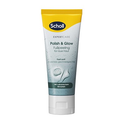 Scholl Polish & Glow Foot Scrub - Peeling na chodidla 75ml