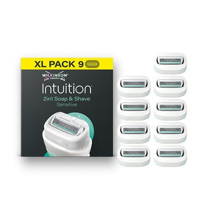 Wilkinson Sword Intuition 2v1 Soap and Shave Sensitive ( 9 ks ) - Náhradní hlavice