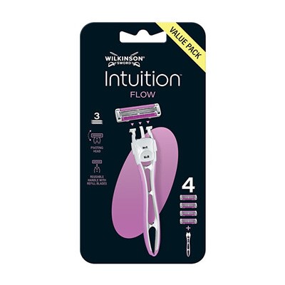 Wilkinson Sword Intuition Flow - Holící strojek + 4 hlavice