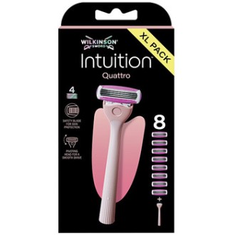 Wilkinson Sword Intuition Quattro - Holicí strojek + 8 hlavic