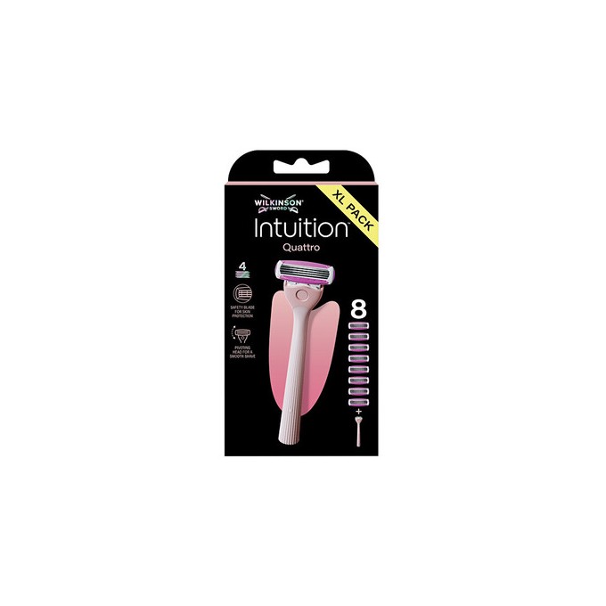 Wilkinson Sword Intuition Quattro - Holicí strojek + 8 hlavic