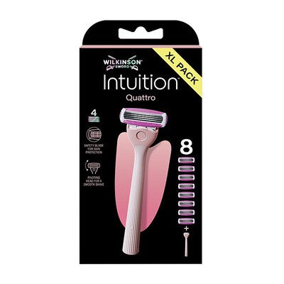 Wilkinson Sword Intuition Quattro - Holicí strojek + 8 hlavic