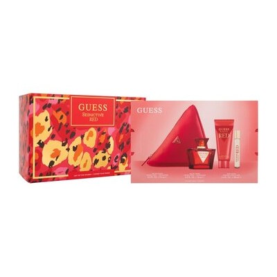 Guess Seductive Red Dárková sada EDT 75 ml, tělové mléko 100 ml, miniaturka EDT 15 ml a kosmetická taštička 75ml