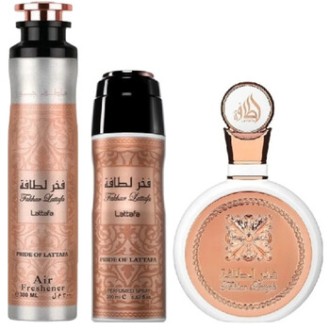 Lattafa Perfumes Pride of Lattafa Fakhar Lattafa Dárková sada EDP 100 ml, deospray 200 ml a bytová vůně 300 ml 100ml