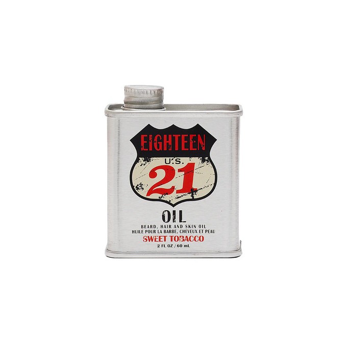 18.21 Man Made Beard, Hair & Skin Oil ( Sweet Tobacco ) 60ml