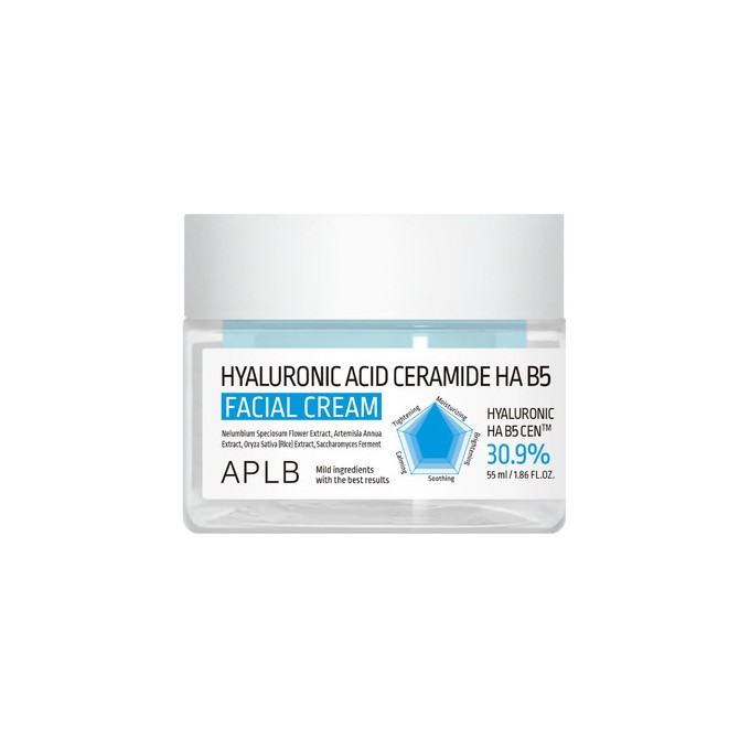 APLB Hyaluronic Acid Ceramide Ha B5 Facial Cream - Hydratační pleťový krém 55ml