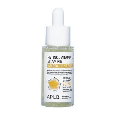 APLB Retinol Vitamin C Vitamin E Ampoule Serum - Anti-age ampulové sérum 40ml