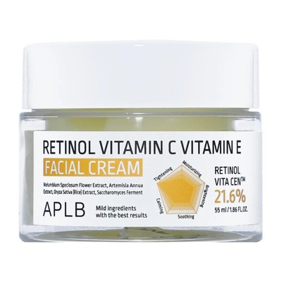 APLB Retinol Vitamin C Vitamin E Facial Cream - Anti-age pleťový krém 55ml