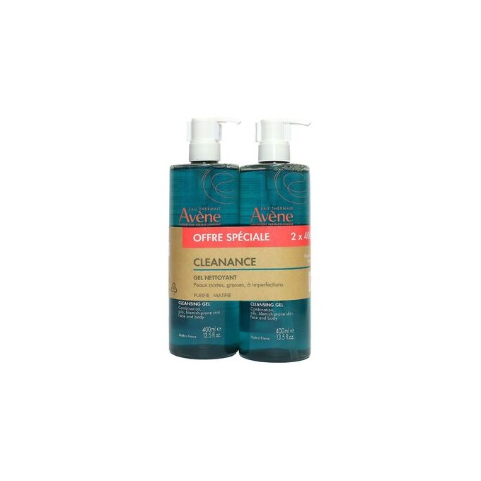 Av ne Cleanance Cleansing Gel Duo - Čisticí gel bez mýdla pro mastnou a problematickou pleť 800ml