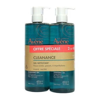 Av ne Cleanance Cleansing Gel Duo - Čisticí gel bez mýdla pro mastnou a problematickou pleť 800ml