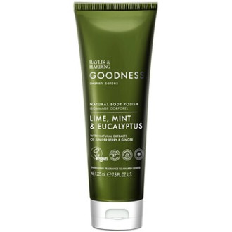 Baylis & Harding Goodness Awaken Body Peeling Limetka, Máta & Eukalyptus - Tělový peeling 225ml