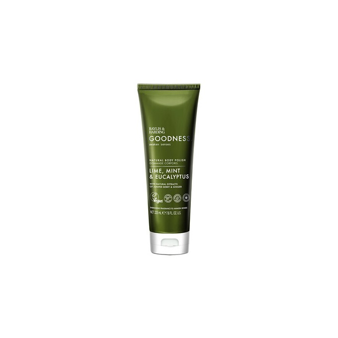 Baylis & Harding Goodness Awaken Body Peeling Limetka, Máta & Eukalyptus - Tělový peeling 225ml