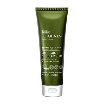 Baylis & Harding Goodness Awaken Body Peeling Limetka, Máta & Eukalyptus - Tělový peeling 225ml