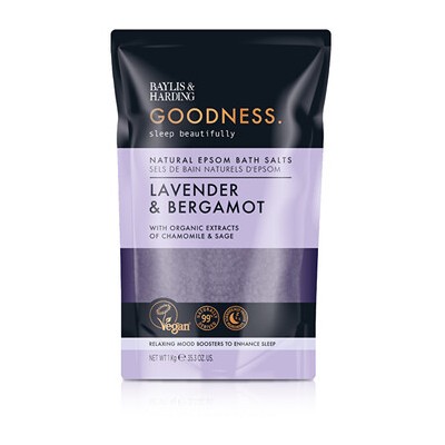 Baylis & Harding Goodness Sleep Levandule & Bergamot Bath Salts - Sůl do koupele 1000.0g