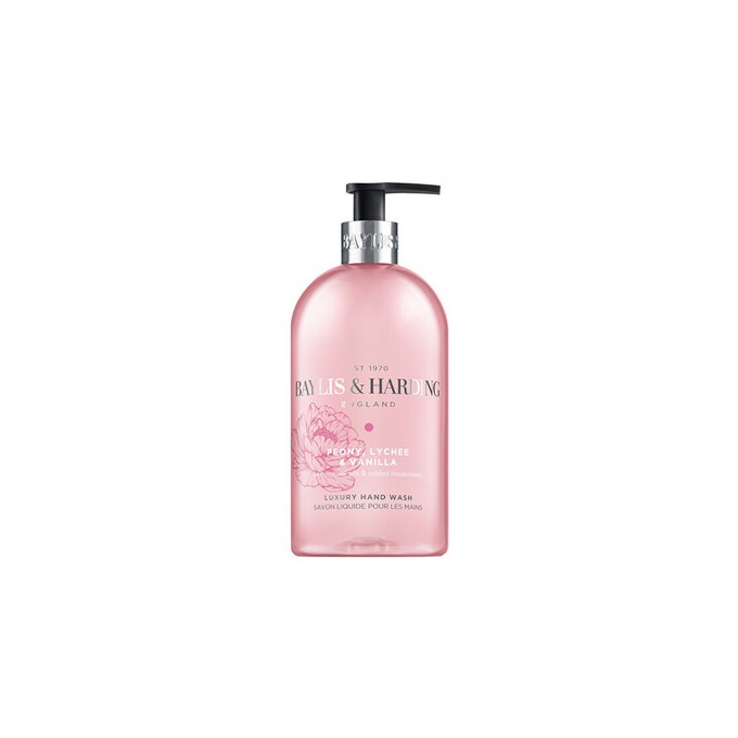 Baylis & Harding Peony, Lychee & Vanilla Hand Wash - Tekuté mýdlo na ruce 500ml