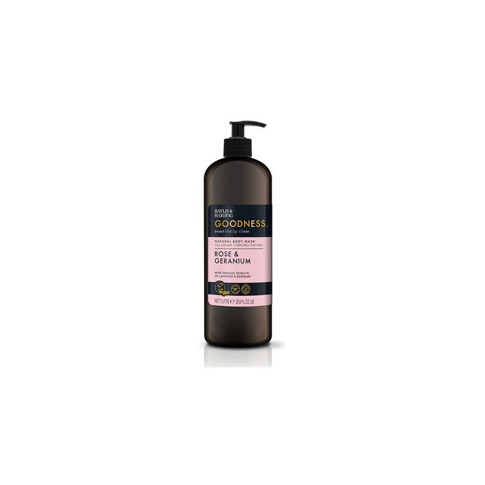 Baylis & Harding Rose & Geranium Natural Body Wash ( Růže & Geránium ) - Sprchový gel 1000ml