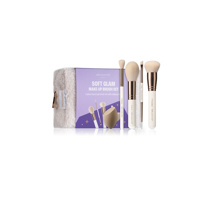 BrushArt Soft Glam Face & Eye Brush Set - Dárková sada