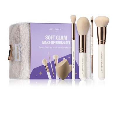 BrushArt Soft Glam Face & Eye Brush Set - Dárková sada