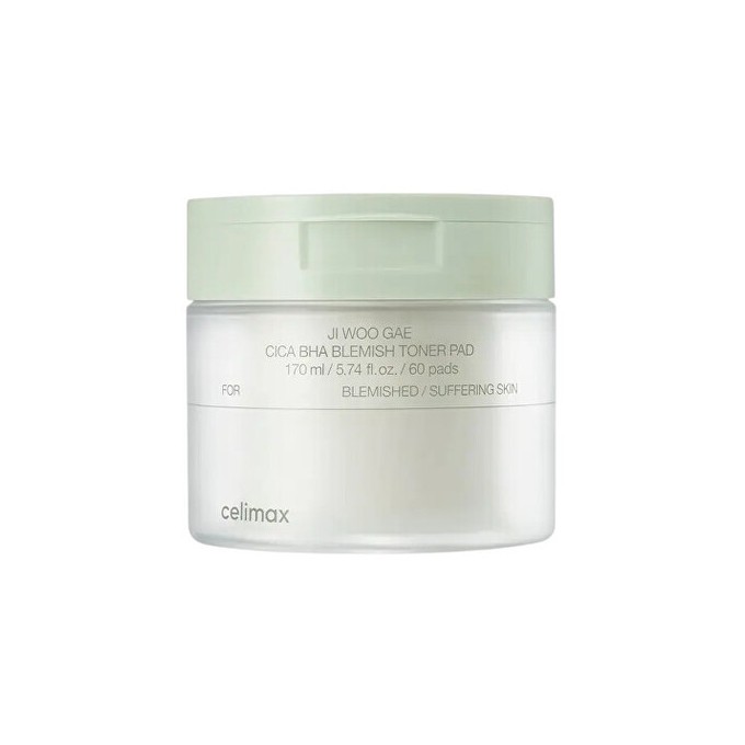 Celimax Cica BHA Blemish Toner Pad - Tonizační tampony ( 60 ks )