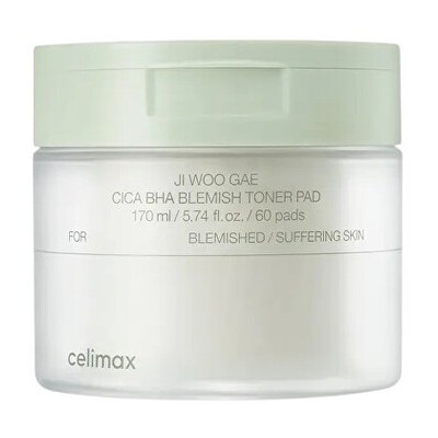 Celimax Cica BHA Blemish Toner Pad - Tonizační tampony ( 60 ks )