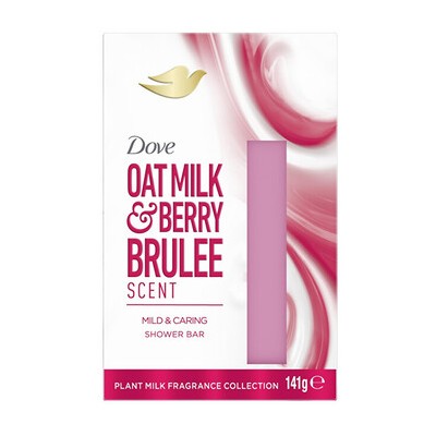Dove Shower Bar Oat Milk ( Ovesné mléko a Berry Bruleé ) - Krémová tableta 141.0g