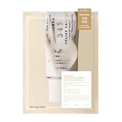 Dr.Althea 345 Relief Cream Mask - Zklidňující plátýnková maska 25.0g
