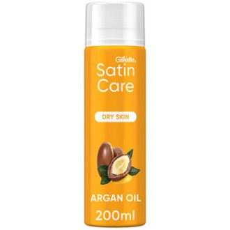 Gillette Satin Care Argan Oil - Gel na holení 200ml