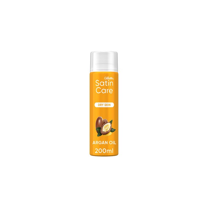 Gillette Satin Care Argan Oil - Gel na holení 200ml