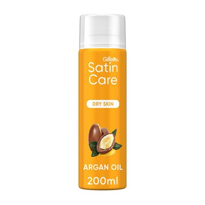 Gillette Satin Care Argan Oil - Gel na holení 200ml