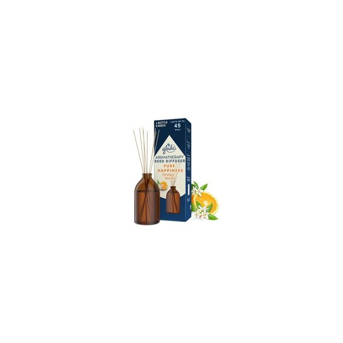 Glade Aromatherapy Reed Pure Happiness Diffuser - Vonné tyčinky s vůní pomeranče a neroli 80ml