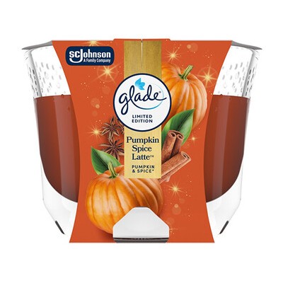 Glade Maxi Pumpkin Spice Latte Candle - Vonná svíčka 204.0g