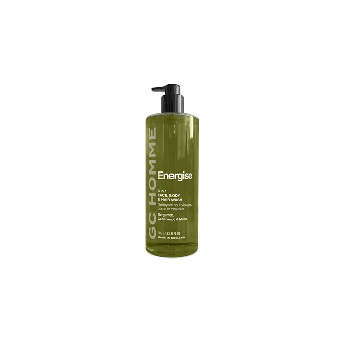 Grace Cole Homme Energise Body Wash ( Bergamot, Cedr & Mošus ) - Mycí gel 3v1 1000ml