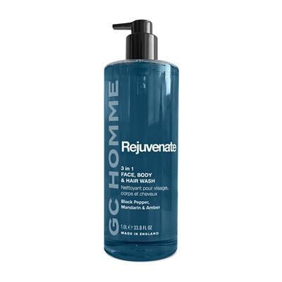 Grace Cole Homme Rejuvenate Body Wash ( Černý pepř, Mandarinka & Jantar ) - Mycí gel 3v1 1000ml