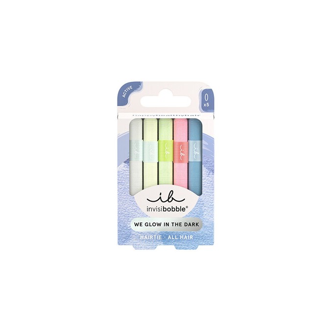 Invisibobble Hairtie Glow in the Dark - Gumička do vlasů ( 5 ks )
