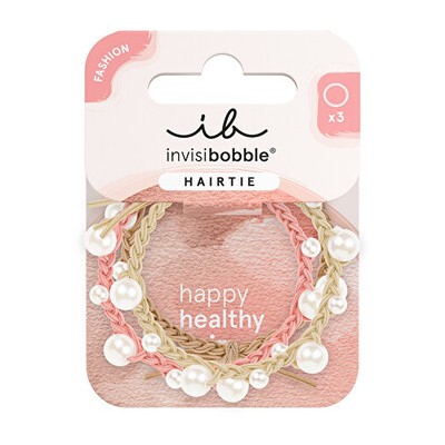 Invisibobble Hairtie Princess Pearl - Gumička do vlasů ( 3 ks )