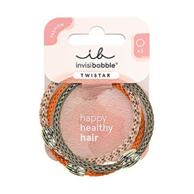 Invisibobble Twistar Orange Affaire - Gumička do vlasů ( 3 ks )