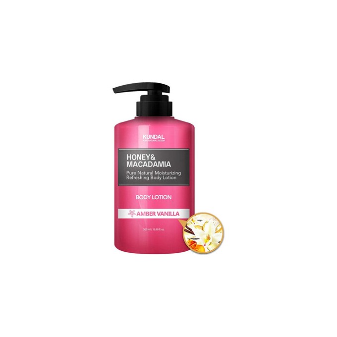 KUNDAL Honey & Macadamia Amber Vanilla Body Lotion - Vyživující tělové mléko 500ml
