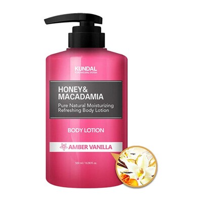 KUNDAL Honey & Macadamia Amber Vanilla Body Lotion - Vyživující tělové mléko 500ml