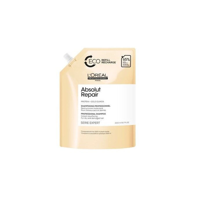 L´Oréal Professionnel Série Expert Absolut Repair Gold Quinoa + Protein Shampoo ( Refill ) - Náplň šamponu na poškozené vlasy 10