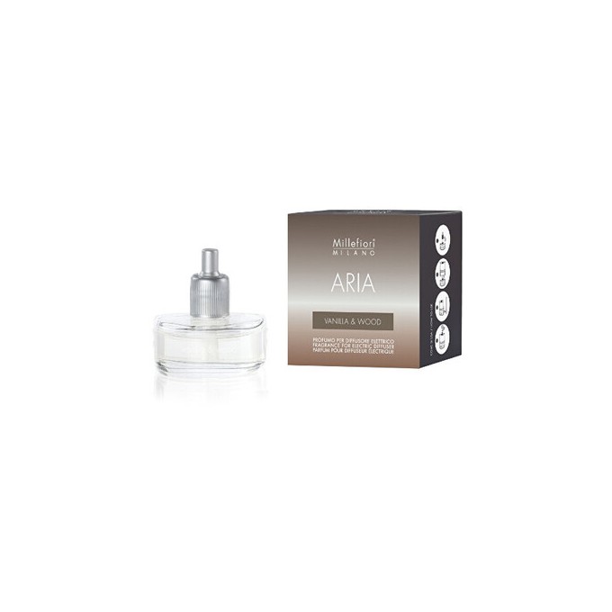 Millefiori Aria Vanilla & Wood Diffuser Refill - Náhradní náplň do elektrického difuzéru 20ml