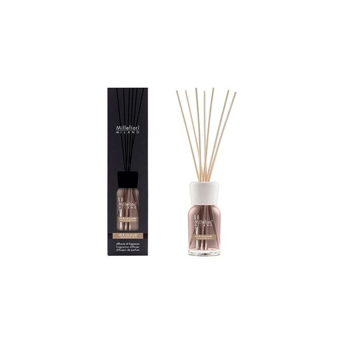 Millefiori Natural Silk & Rice Powder Diffuser - Aroma difuzér 100ml