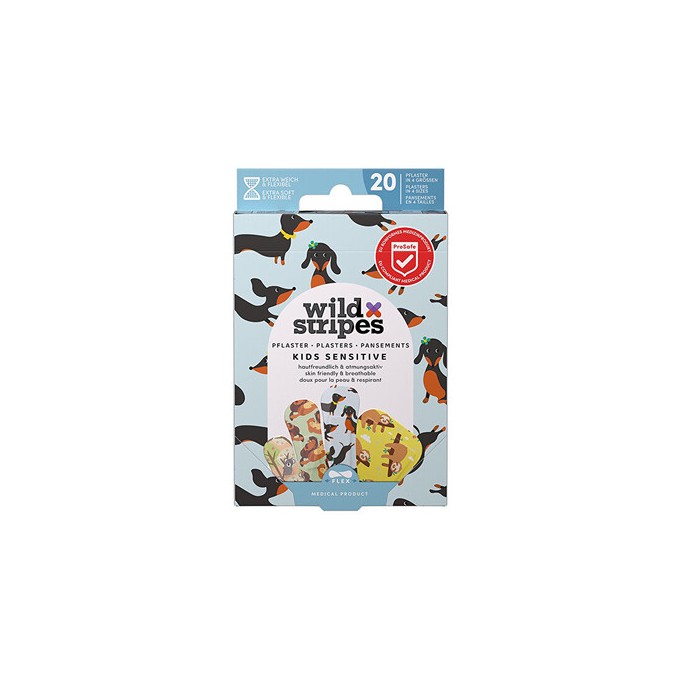 Wild Stripes Kids Animal Fun Plasters - Dětské náplasti ( 20 ks )