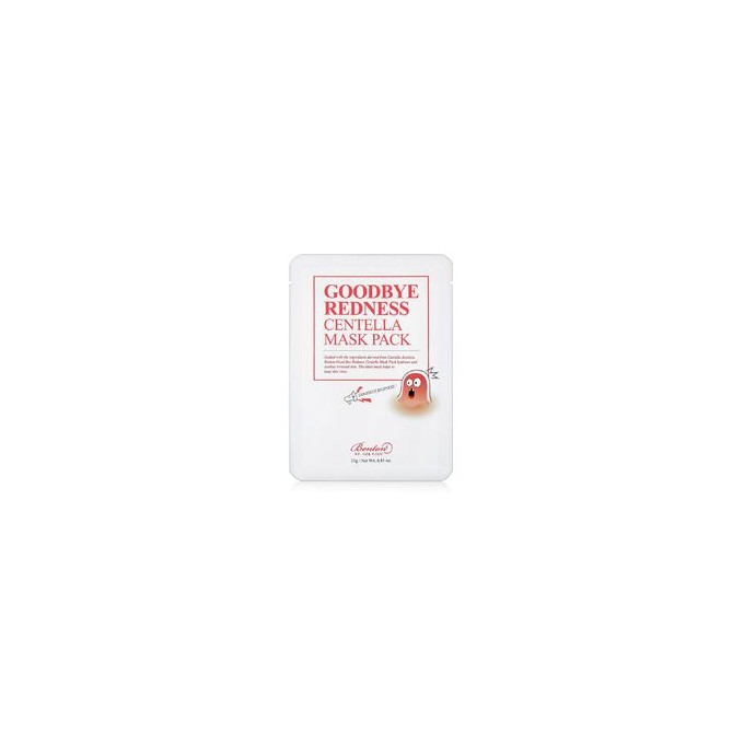 Benton Goodbye Redness Centella Cica Mask Pack - Zklidňující plátýnková maska pro problematickou pleť, akné 23.0g
