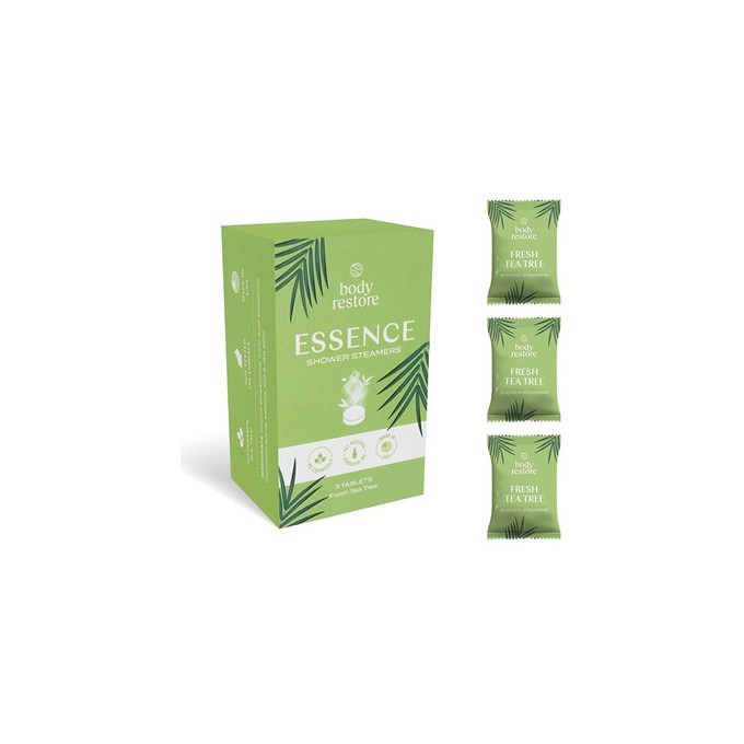 Body Restore Fresh Tea Tree Shower Steamers Set - Sada aromatických tablet do sprchy