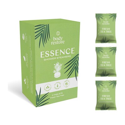 Body Restore Fresh Tea Tree Shower Steamers Set - Sada aromatických tablet do sprchy