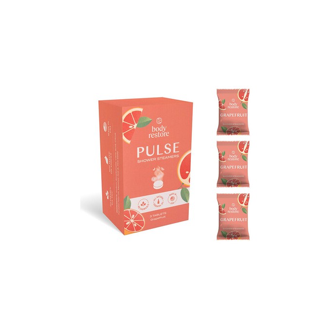 Body Restore Grapefruit Shower Steamers Set ( Grapefruit ) - Sada aromatických tablet do sprchy 3.0ks