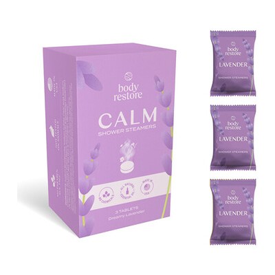 Body Restore Shower Steamers Set ( Levandule ) - Sada aromatických tablet do sprchy 3.0ks