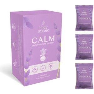 Body Restore Shower Steamers Set ( Levandule ) - Sada aromatických tablet do sprchy 6.0ks