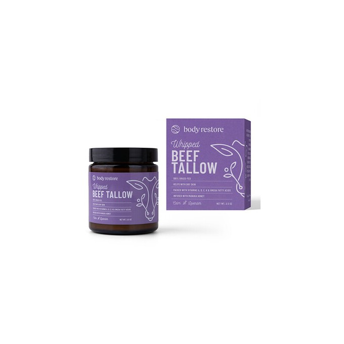Body Restore Whipped Beef Tallow Body Cream ( Levandule ) - Tělový krém 71.0g